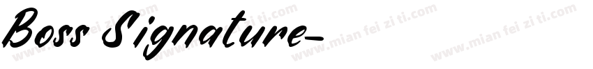 Boss Signature字体转换